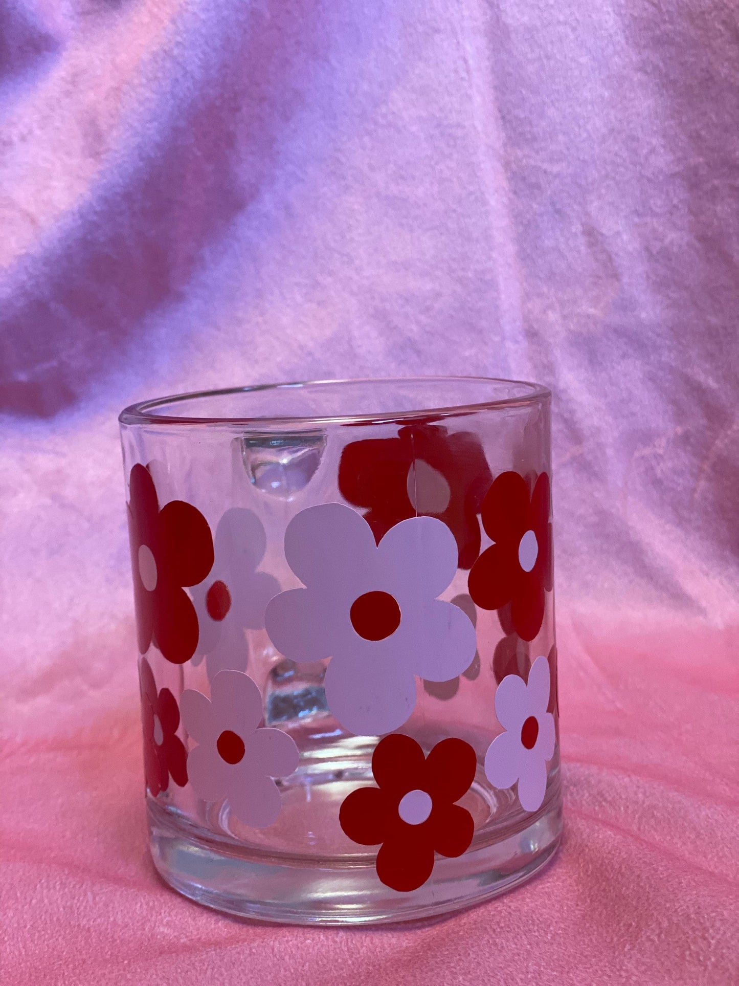 Red & Pink Flower Mug