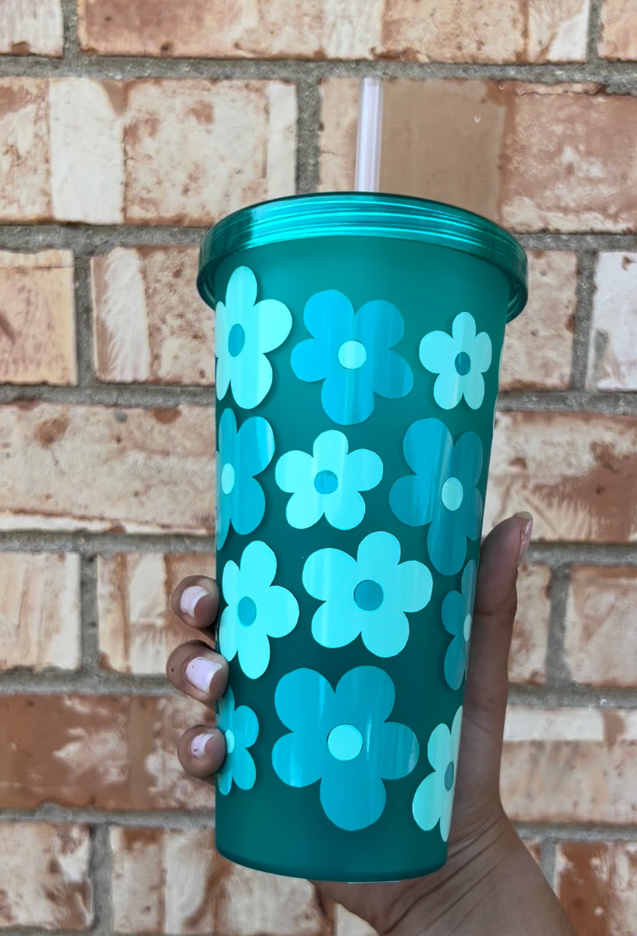 Blue Flower Tumbler